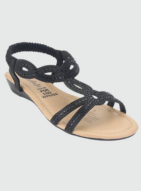Sandalia Chalada Mujer Call-16 Negro Casual-2