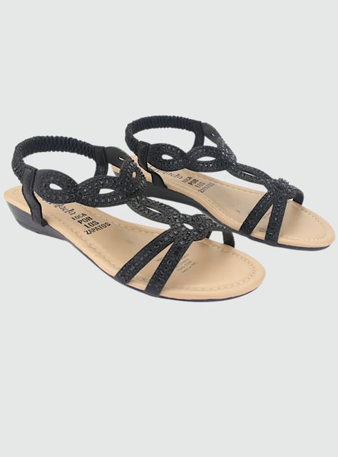 Sandalia Chalada Mujer Call-16 Negro Casual-3