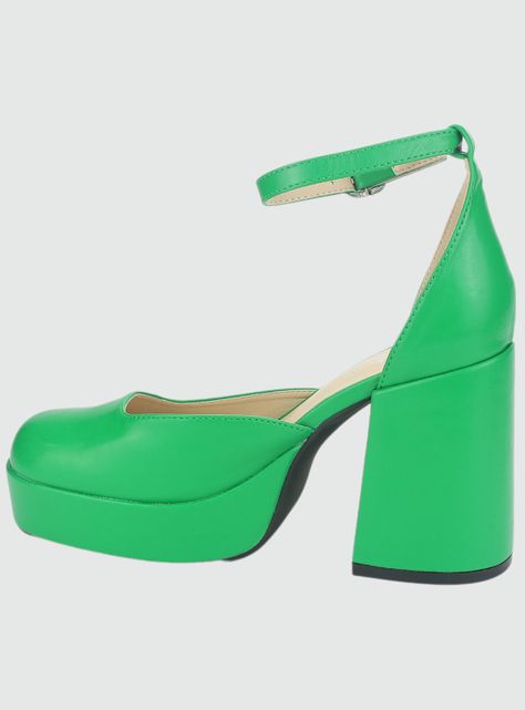 Zapato Chalada Mujer Dream-1 Verde Plataforma-1