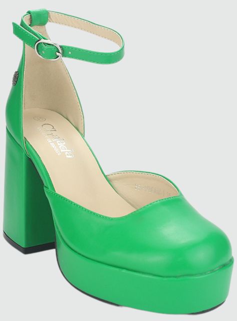 Zapato Chalada Mujer Dream-1 Verde Plataforma-2