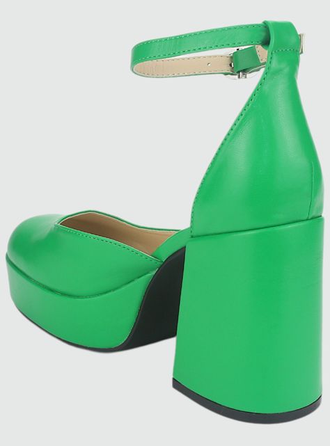 Zapato Chalada Mujer Dream-1 Verde Plataforma-3