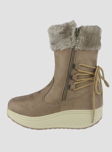 Botin Funway Mujer Tija-34 Beige Casual-1