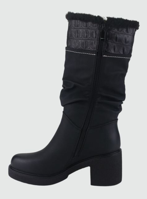 Bota Dorette Mujer Utility-1 Negro Casual-1
