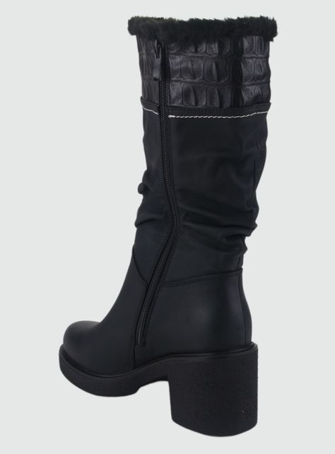 Bota Dorette Mujer Utility-1 Negro Casual-3