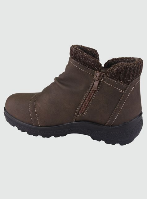 Botin Chalada Mujer Winter-1 Café Casual-1