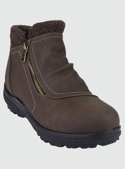 Botin Chalada Mujer Winter-1 Café Casual-2