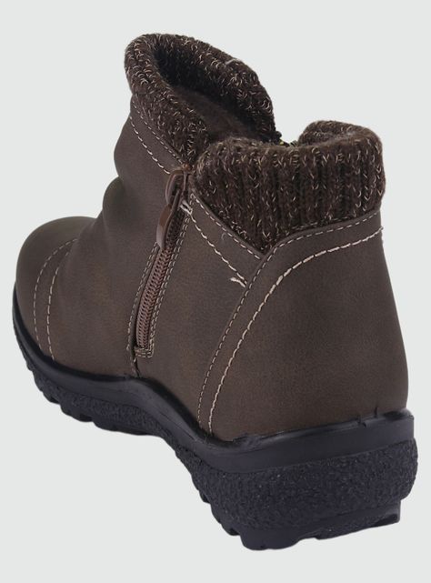 Botin Chalada Mujer Winter-1 Café Casual-3
