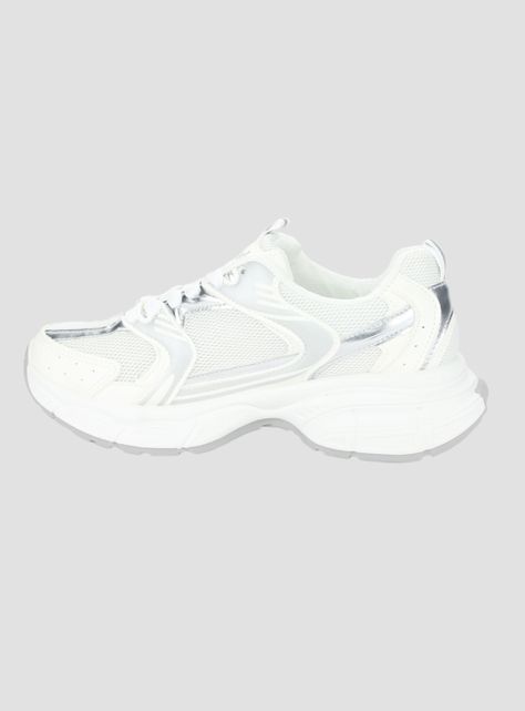 Zapatilla Chalada Mujer New-5 Blanco Plata Urbano-1