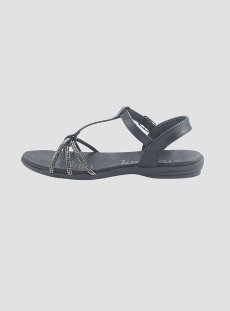 Sandalia Chalada Mujer Anatomic80 Negro Casual-1
