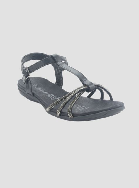 Sandalia Chalada Mujer Anatomic80 Negro Casual-2