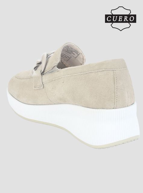 Mocasin de Cuero Chalada Mujer Ivana-1 Beige Casual-4