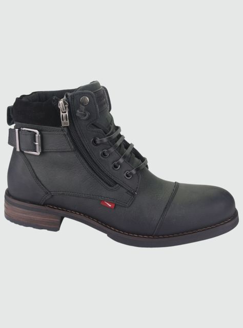Botin Ferracini Hombre 9873 York Gris Casual-0