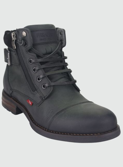 Botin Ferracini Hombre 9873 York Gris Casual-2