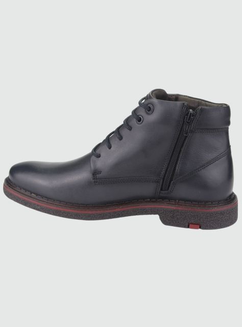 Botin Ferracini Hombre 9720 Negro Casual-1