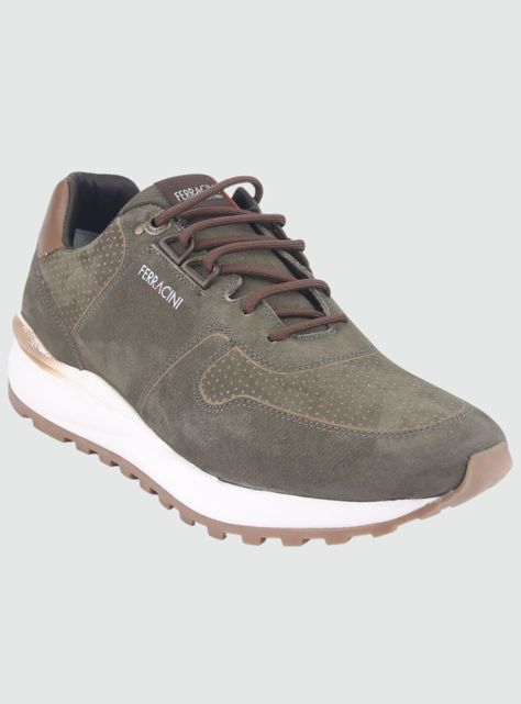 Zapato Ferracini Hombre 9357 Oliva Casual-2