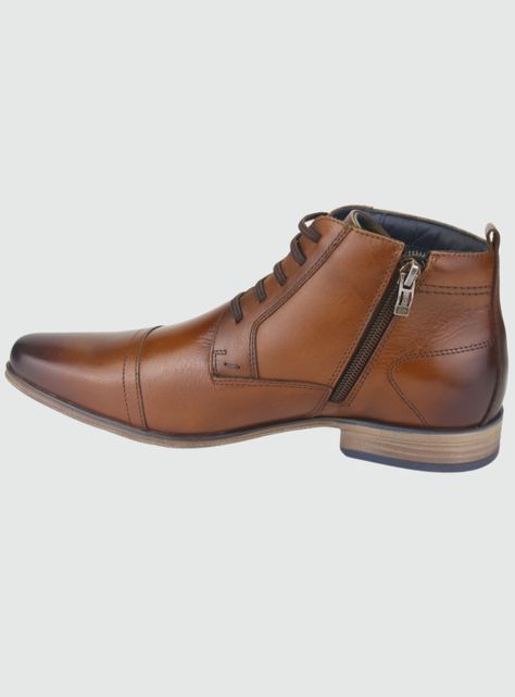 Botin Ferracini Hombre 6071-587 Havana Casual-1