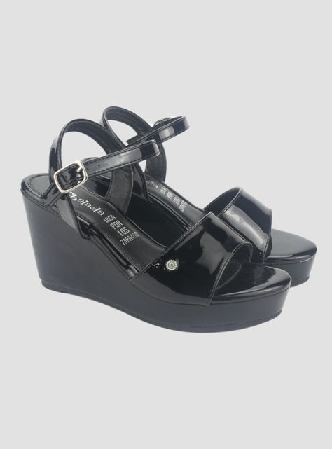Sandalia Chalada Mujer Como-51 Negro Plataforma-4