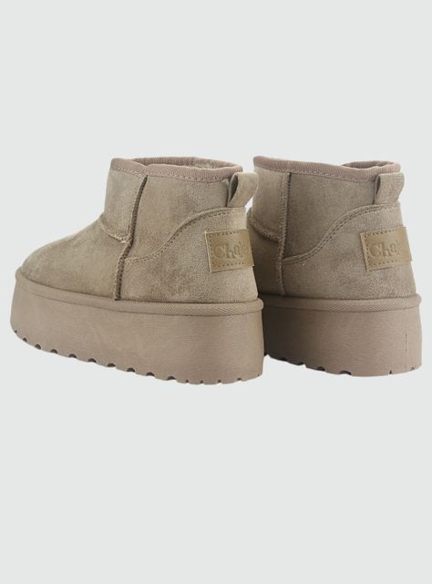 Botin Chalada Mujer Pinguih-1 Taupe Comfort-5