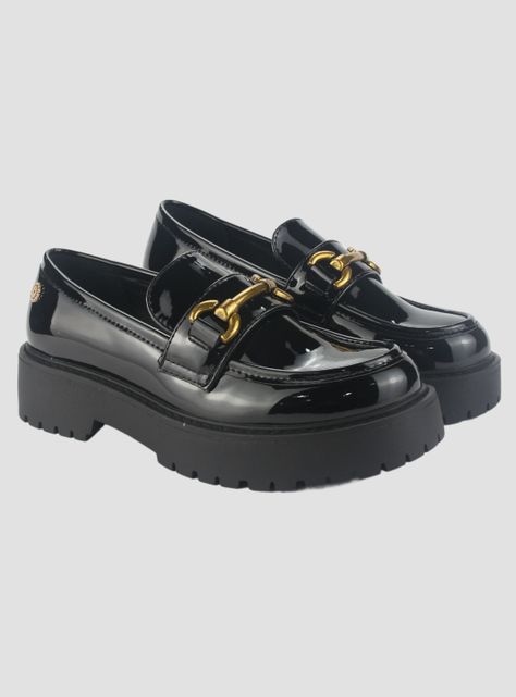 Mocasin Chalada Mujer Lenin-4 Negro Casual-4