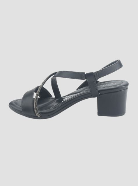 Sandalia Comfortflex Mujer 2457404 Negro Casual-1