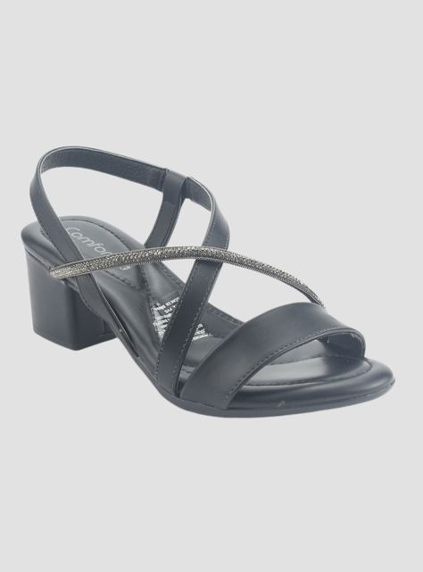 Sandalia Comfortflex Mujer 2457404 Negro Casual-3