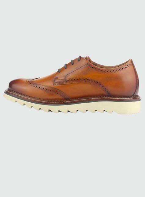 Zapato Ferracini Hombre 5876 F Whisky Casual-1