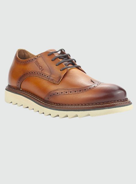 Zapato Ferracini Hombre 5876 F Whisky Casual-2