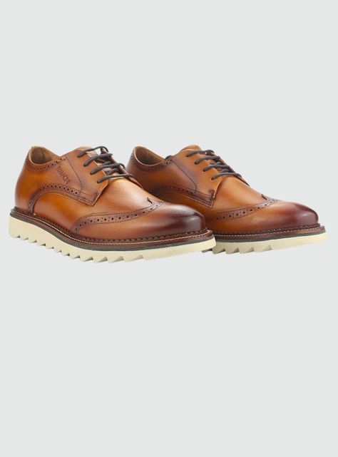 Zapato Ferracini Hombre 5876 F Whisky Casual-4