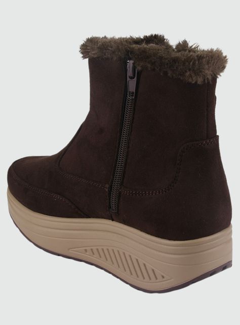 Botin Funway Mujer Tija-19 Café Casual-3