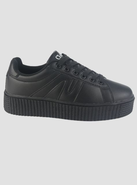 Zapatilla Chalada Mujer Flumi-10 Negro Urbano-0