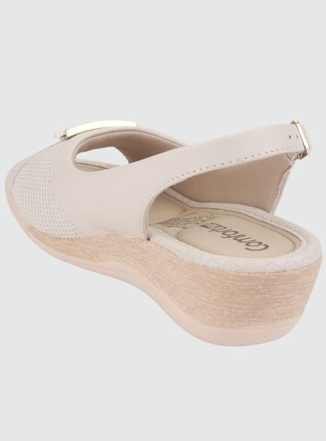Sandalia Comfortflex Mujer 2296403 Beige Moda-3