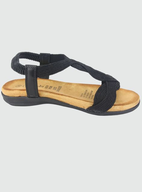 Sandalia Chalada Mujer Clara-5 Negro Casual-0