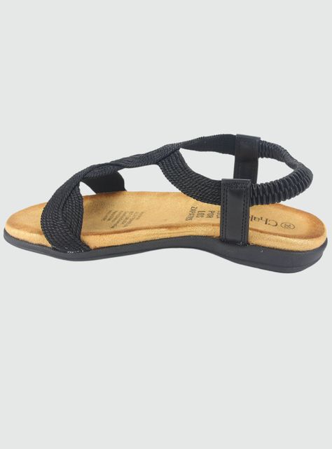 Sandalia Chalada Mujer Clara-5 Negro Casual-1