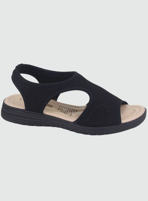 Sandalia Comfortflex Mujer 2251402 Negro Moda-0