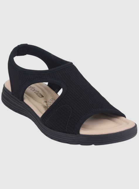 Sandalia Comfortflex Mujer 2251402 Negro Moda-2