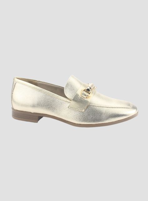 Mocasin Via Marte Mujer 075-009-01 Dorado Casual-0