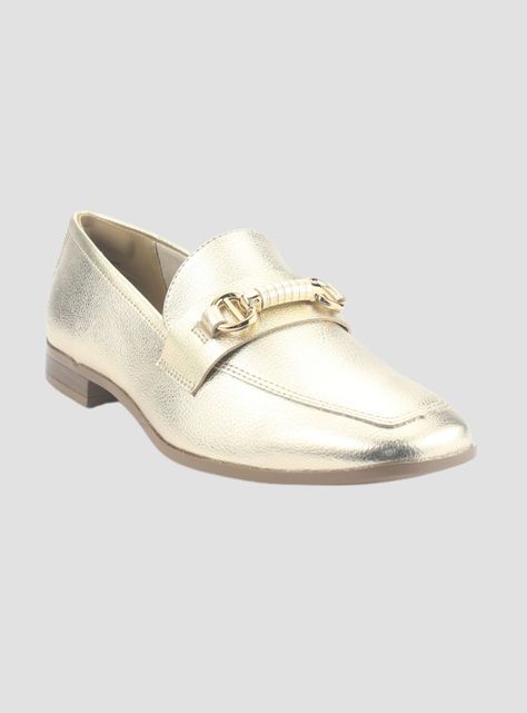 Mocasin Via Marte Mujer 075-009-01 Dorado Casual-2