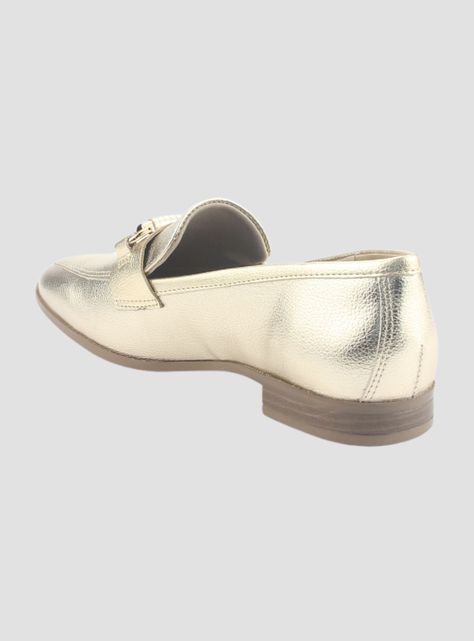 Mocasin Via Marte Mujer 075-009-01 Dorado Casual-3