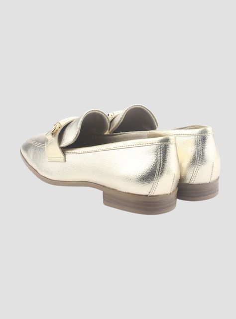 Mocasin Via Marte Mujer 075-009-01 Dorado Casual-5