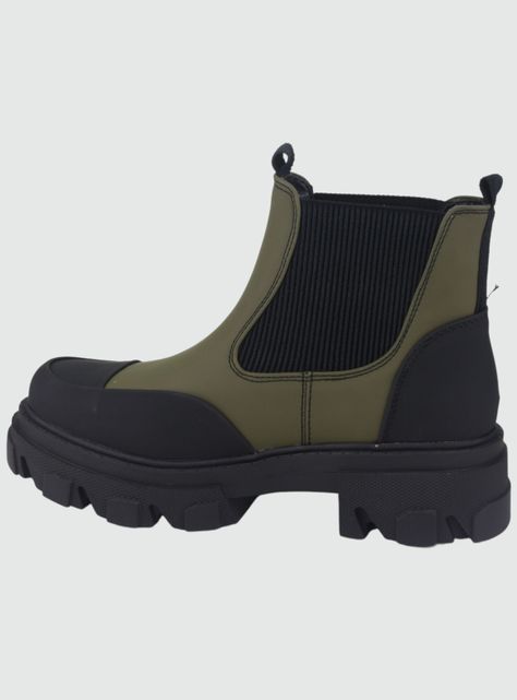 Botin Chalada Mujer Karl-8 Oliva Casual-1