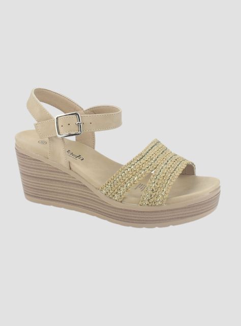 Sandalia Chalada Mujer Pady-2 Beige Plataforma-2