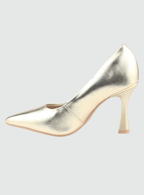 Zapato Ramarim Mujer 2418101 Dorado Casual-1