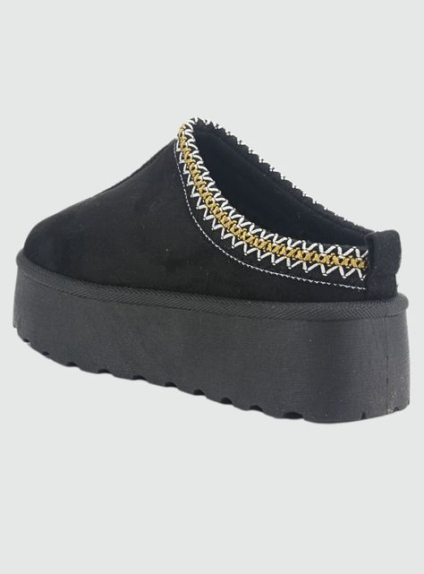 Pantufla Chalada Mujer Pinguih-3 Negro Comfort-3