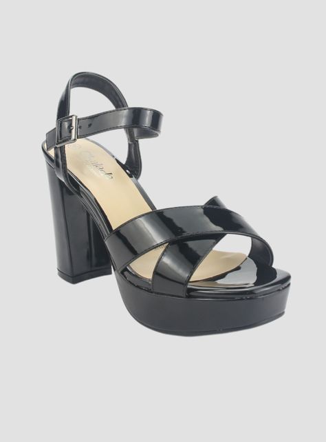 Sandalia Chalada Mujer Vina-1 Negro Fiesta-2