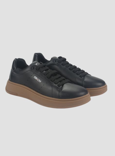 Zapato Ferracini Hombre 9315 Logan Negro Casual-4