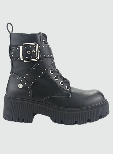 Botin Chalada Mujer Matter-5 Negro Plataforma-0