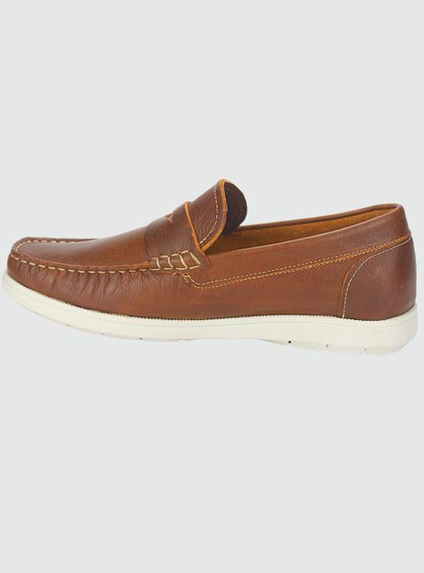 Mocasin Ferracini Euro Hombre 4952 D Conhaque Casual-1