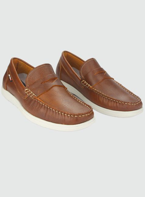 Mocasin Ferracini Euro Hombre 4952 D Conhaque Casual-4