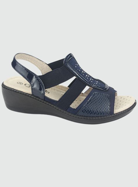 Sandalia Chalada Mujer Lupe-4 Azul Marino Casual-0