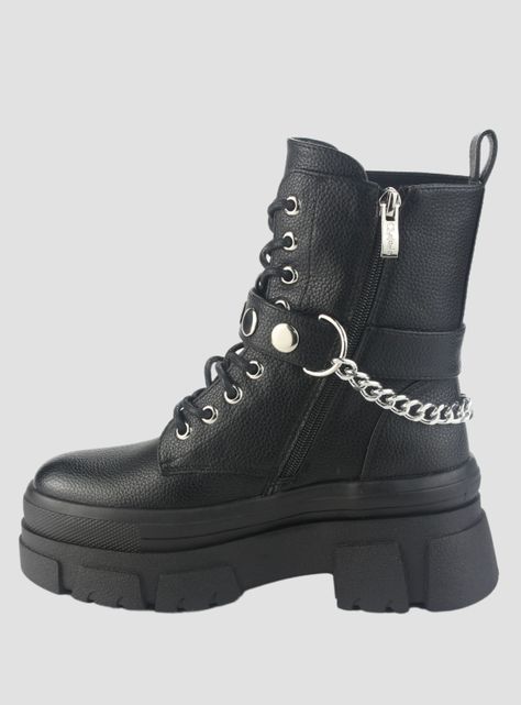 Botin Chalada Mujer Fley-3 Negro Casual-1